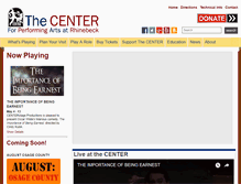 Tablet Screenshot of centerforperformingarts.org