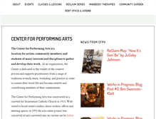 Tablet Screenshot of centerforperformingarts.net